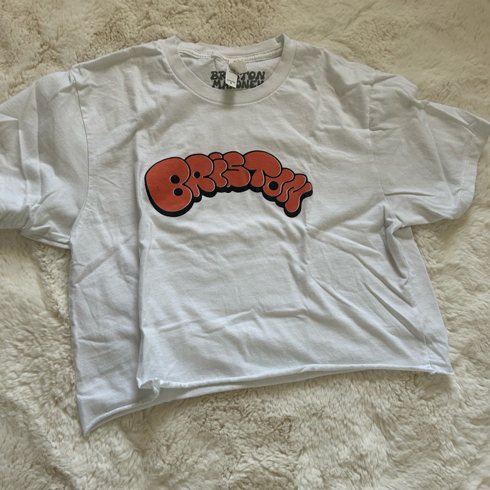 Briston Maroney White Graphic Tee Merch
